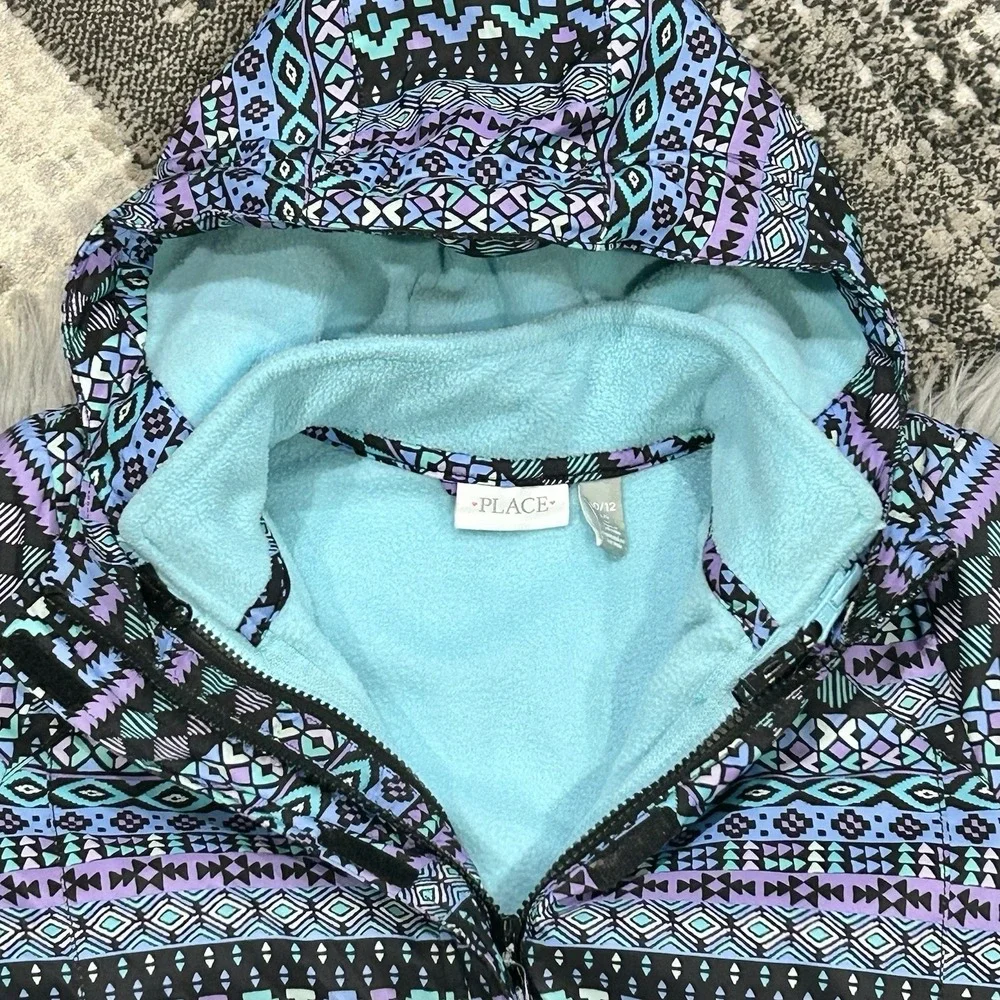 The Children's‎ Place Girls Long Sleeve Printed 3 In 1 Jacket Size 10/12